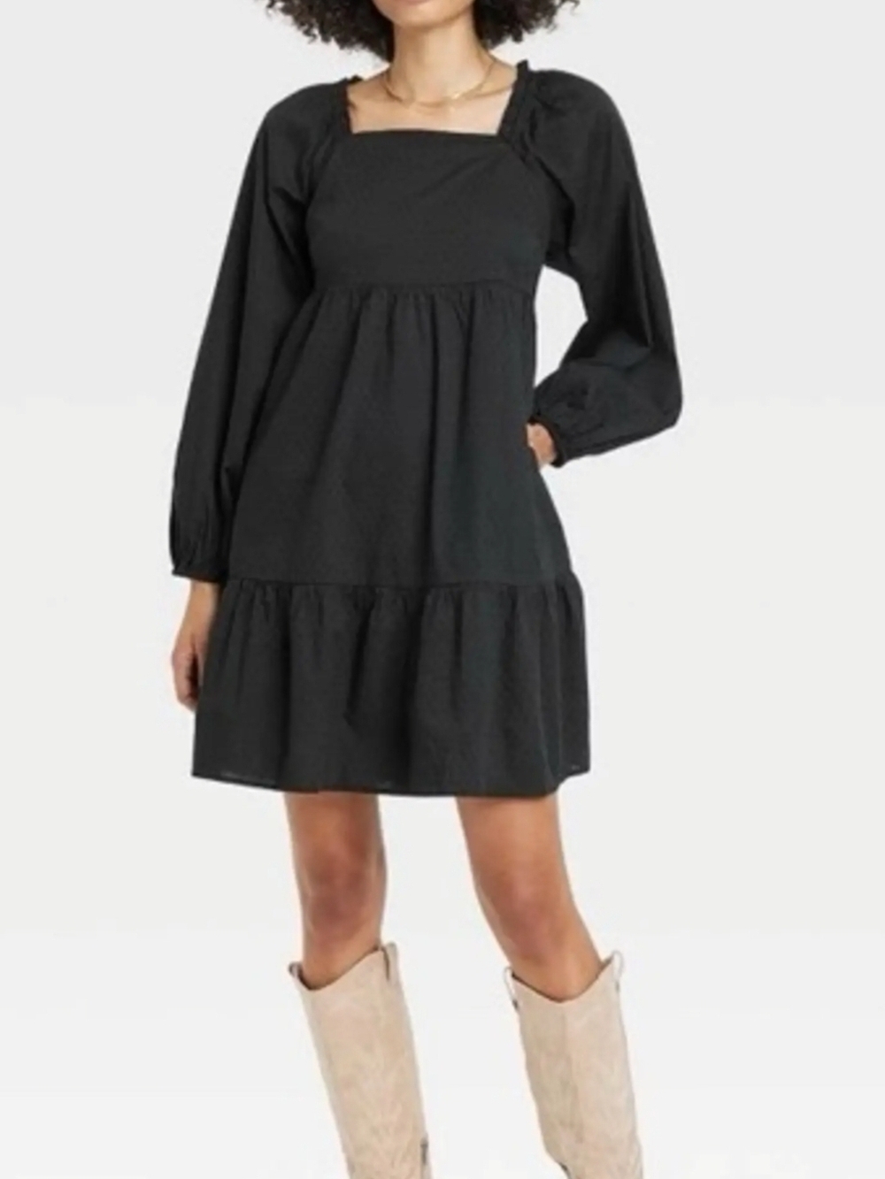 Universal Thread Black Balloon Dress
